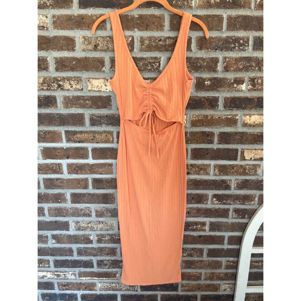 Billabong Ribbed Cutout Midi Dress